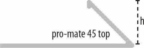 Декоративный профиль Pro-Mate 45 Top Chromed Brass 3x250 фото 2