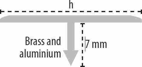 Профиль технический Pro-T Chromed Brass 2,5x250 фото 2