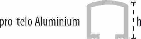 Декоративный профиль Pro-Telo Aluminium Gloss Silver 1x250 фото 2