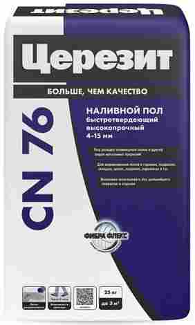 CN 76 Высокопрочная самовыравнивающаяся цементная смесь (от 4 до 15 / 50 мм) 25 кг
