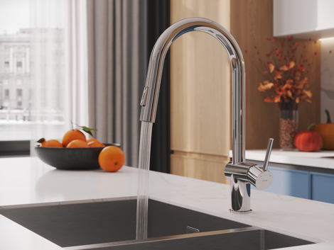 Cersanit Brasko смеситель для кухни с выдвижным изливом фото 9