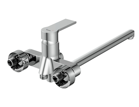 Cersanit Brasko смеситель для ванны с душем однорычажный, с длинным изливом фото 3