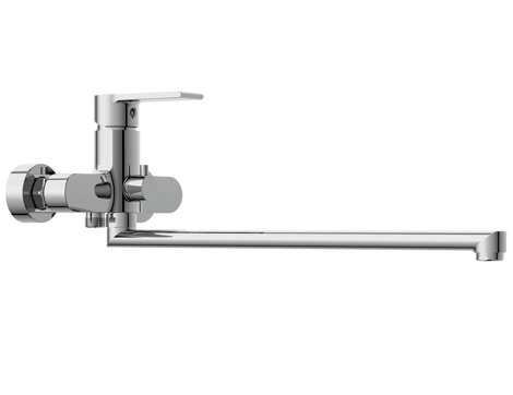 Cersanit Brasko смеситель для ванны с душем однорычажный, с длинным изливом фото 4