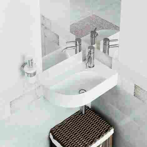 Cersanit Cameo 45 Раковина подвесная угловая фото 5