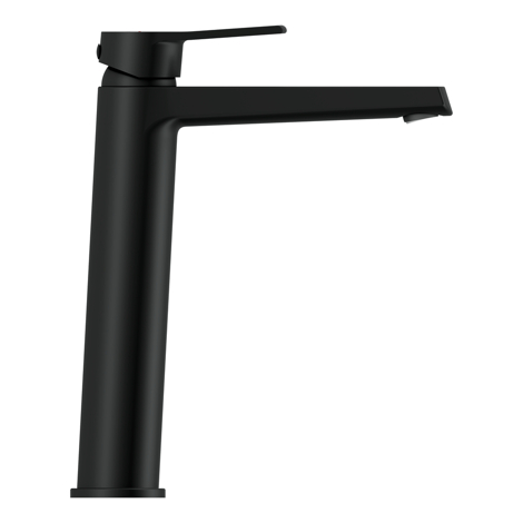 Cersanit City Смеситель для раковины высокий однорычажный, черный фото 6