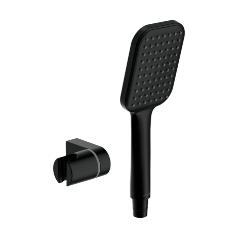 Cersanit City смеситель для ванны с душем однорычажный, черный фото 3