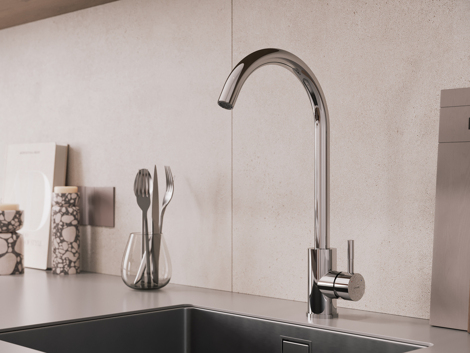 Cersanit Como смеситель для кухни однорычажный фото 8