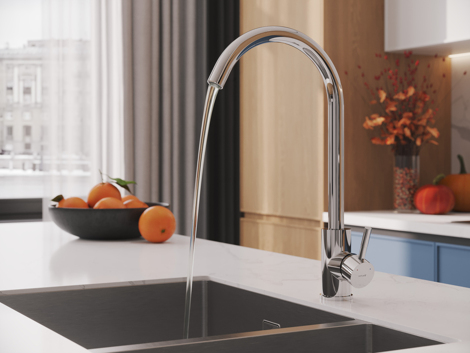 Cersanit Como смеситель для кухни однорычажный фото 9