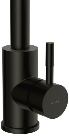 Cersanit Como смеситель для кухни однорычажный, черный фото 4