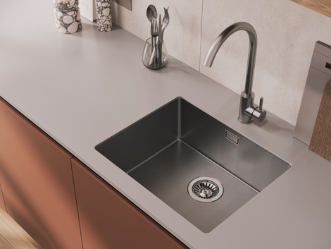 Cersanit Como смеситель для кухни однорычажный, сатин фото 5