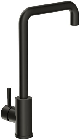 Cersanit Como смеситель для кухни с Г-образным изливом, однорычажный, черный фото 5