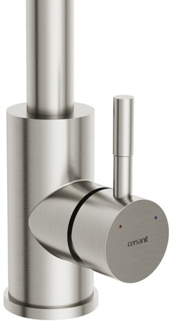 Cersanit Como смеситель для кухни с Г-образным изливом, однорычажный, сатин фото 4