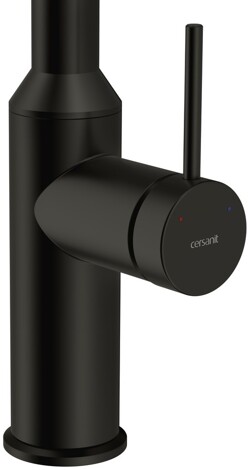 Cersanit Flavis смеситель для кухни однорычажный, черный фото 4