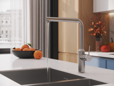 Cersanit Flavis смеситель для кухни однорычажный, сатин фото 8