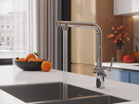 Cersanit Flavis смеситель для кухни с выдвижным изливом, 2 режима фото 10