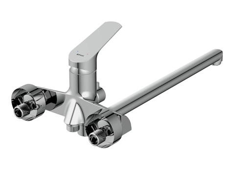 Cersanit Flavis смеситель для ванны с душем однорычажный, с длинным изливом фото 3