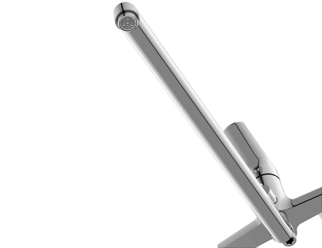 Cersanit Flavis смеситель для ванны с душем однорычажный, с длинным изливом фото 5