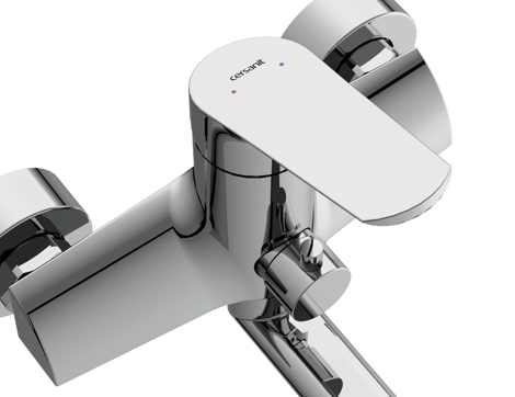 Cersanit Flavis смеситель для ванны с душем однорычажный, с длинным изливом фото 6