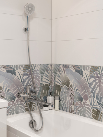 Cersanit Flavis смеситель для ванны с душем однорычажный, с длинным изливом фото 9