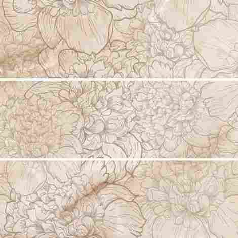 Панно Ivory (из 3-х плиток) 75x75