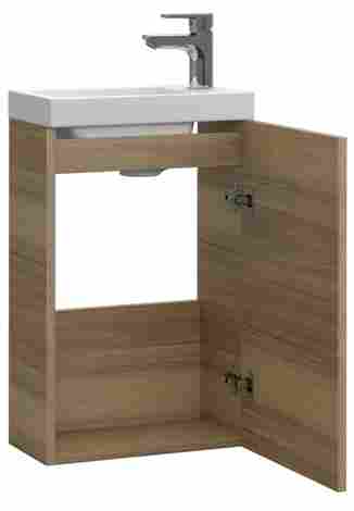 Cersanit Lara 40 Тумба подвесная под раковину, орех фото 4