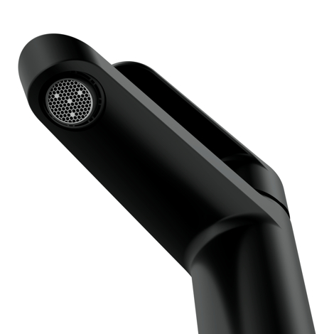 Cersanit Lara Смеситель для раковины средний однорычажный, черный фото 4