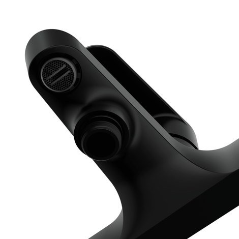 Cersanit Lara смеситель для ванны с душем однорычажный, черный фото 4