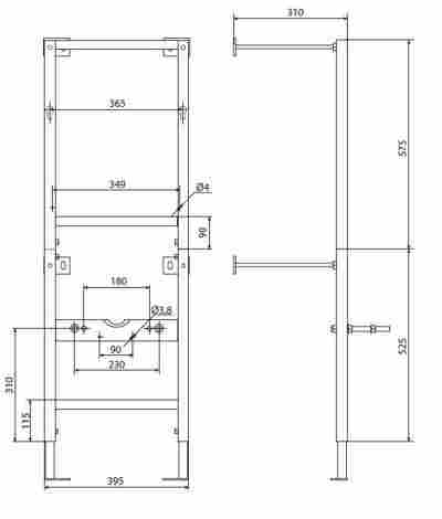 Cersanit Leon New Инсталляция для унитаза с бачком, без кнопки фото 2