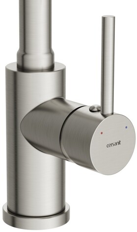 Cersanit Melar смеситель для кухни с гибким изливом, белый фото 4