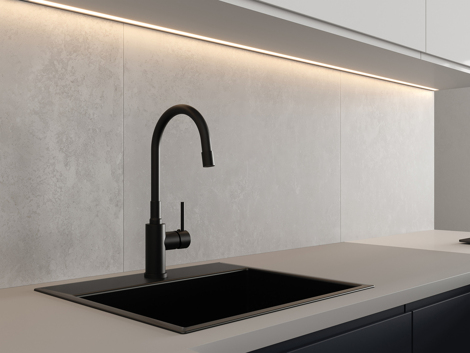 Cersanit Melar смеситель для кухни с гибким изливом, черный фото 6