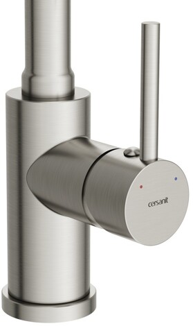 Cersanit Melar смеситель для кухни с гибким изливом, сатин фото 3