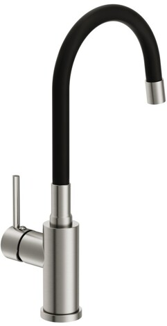 Cersanit Melar смеситель для кухни с гибким изливом, сатин фото 4