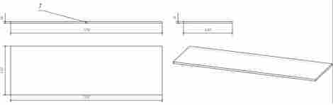 Cersanit Moduo 140 Столешница фото 2