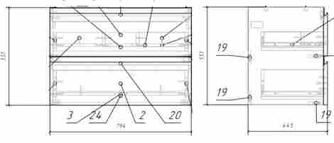 Cersanit Moduo 80 Тумба подвесная под столешницу фото 2