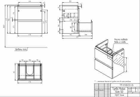 Cersanit Moduo Slim 50 Тумба подвесная фото 2
