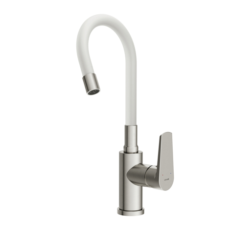 Cersanit Moduo смеситель для кухни с гибким изливом, белый фото 7