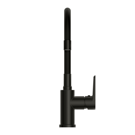 Cersanit Moduo смеситель для кухни с гибким изливом, черный фото 5