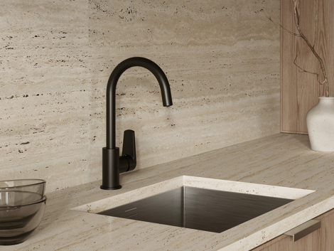 Cersanit Moduo смеситель для кухни с подключением к фильтру с питьевой водой, черный фото 8