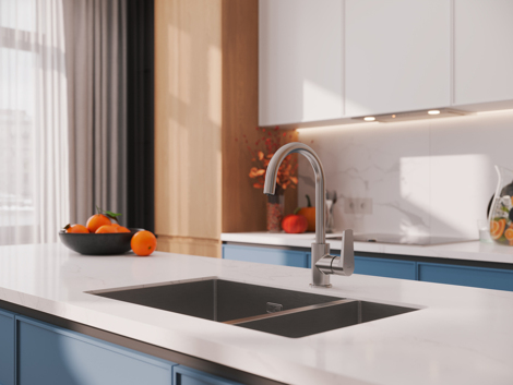 Cersanit Moduo смеситель для кухни с подключением к фильтру с питьевой водой, сатин фото 9