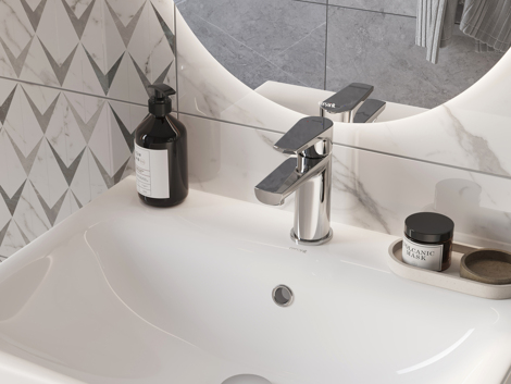 Cersanit Moduo Смеситель для раковины однорычажный фото 9