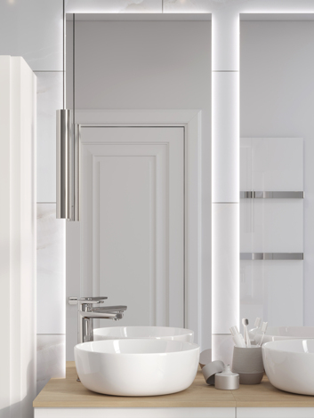 Cersanit Moduo Смеситель для раковины высокий однорычажный фото 7