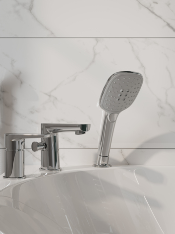 Cersanit Moduo смеситель на борт ванны на 3 отверстия фото 9