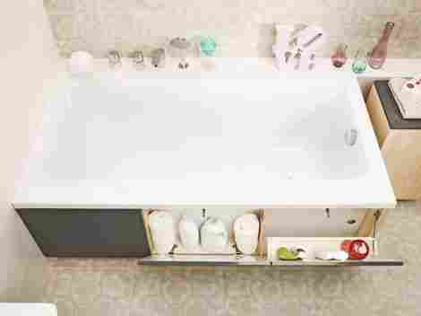 Cersanit Smart 160 Модуль для ванны, фронтальный, серый фото 2