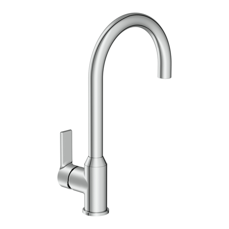 Cersanit Vibe смеситель для кухни однорычажный фото 6