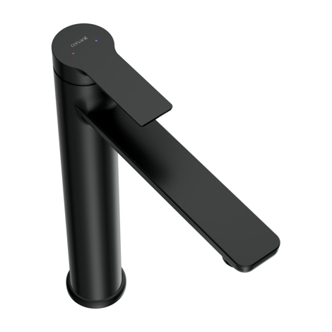 Cersanit Vibe Смеситель для раковины высокий однорычажный, черный фото 3
