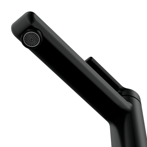 Cersanit Vibe Смеситель для раковины высокий однорычажный, черный фото 5