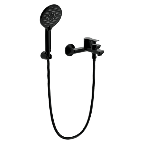 Cersanit Vibe смеситель для ванны с душем однорычажный, черный фото 4