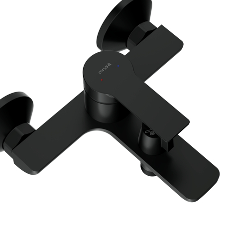 Cersanit Vibe смеситель для ванны с душем однорычажный, черный фото 6