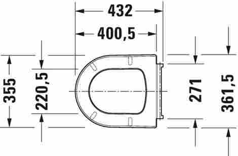 Duravit ME by Starck Крышка-сиденье, плавное опускание, White 0020190000 фото 3