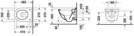 Duravit Starck 3 Унитаз подвесной 2227090000 фото 2